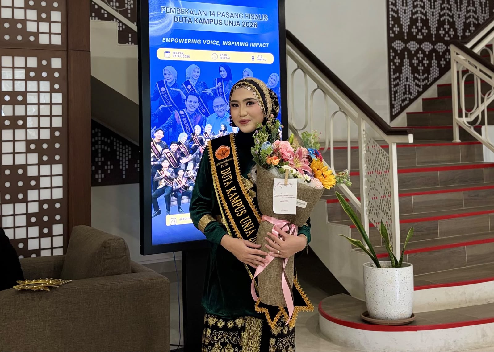 Mutiara Rahmadani – Duta Kampus UNJA 2026 (Fokus Advokasi: Gender dan Anti-Kekerasan)